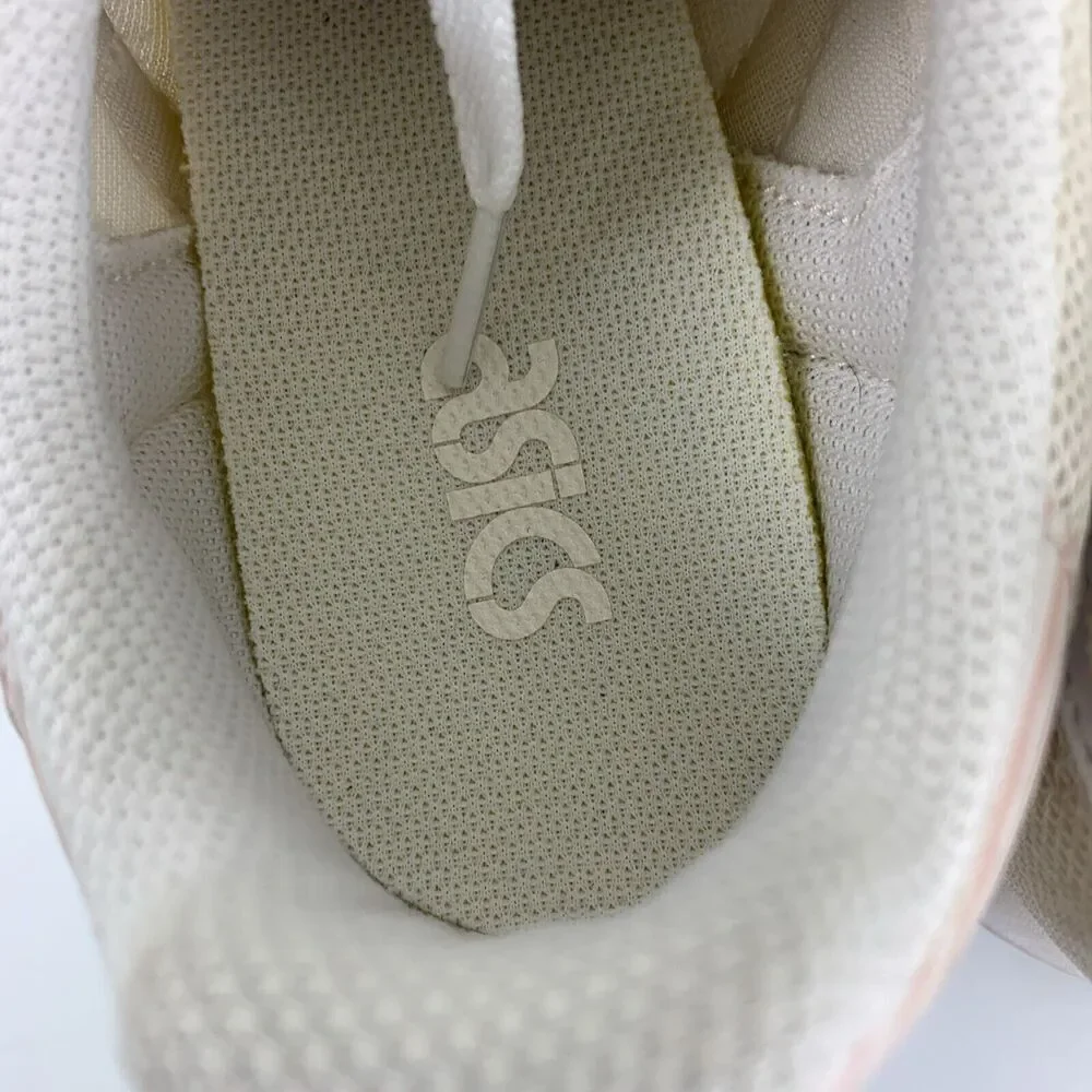 ASICS Tiger Runner Ginger Peach White Back Striped Low Lace Up Light Womens 8.5